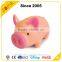 Gifts custom made PVC Material piggy pig shape white coin bank with sound