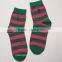 2015 hot saling women bright-coloured socks stripe sock