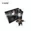 Super bright high low beam two sides three socket double COB LED chips BA20D H4 H6 motorcycle headlight bulb