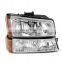 Front Head lamp light for Chevrolet Chevy Silverado 2003 2004 2005 2006 2007 10396912,15199556,15199557