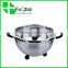 New Design Cooking Tools food grade Stainless Steel Colander Strainers With Silicone Handle