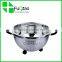 Amazon Hot Sale Cooking Tools food grade Stainless Steel food Colander , fruit vegetable strainer