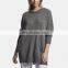 Custom Women Cashmere Wool Knit Casual Long Oversize Pullover Hoodie