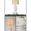 modern room lights design nordic metal malposed geometrical marble led bedroom table lamp