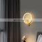 All Copper Modern Minimalist Bedside Led Wall Lamps for Decoration