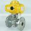 DKV PN16 explosion-proof electric linear actuator 4-20 flange ball valve with handwheel