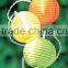 Solar Lights Garden, Outdoor String Lights with Fabric Lantern Ball Christmas Globle Lights for Path Party Decoration