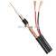 Coaxial Manufacturer 75ohms rg59 coax cable CCTV Siamese Cable 2 C coax rg59 cable with power