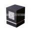 Square wholesale metal gold perfume bottle gift box pendant oil 30ml box with transparent window