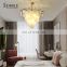 Luxury Style Indoor Decoration Fixtures Home Villa Hotel Glass LED Pendant Lamp