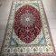 Yamei Lagend red color persian silk carpet and rug 4x6ft