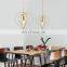 Gold Bed Room Chandelier Lamp Luxury Round Shape LED Pendant Lighting