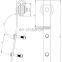 Sliding ladder sliding door hanging wheel smoothly pulleys for ladder bookshelf
