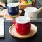 Japanese Blue Hot Sale New Metal Enamel Roast Milk Pot With Enamel Coating