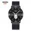 Golden Water Resistant Custom Logo Quartz Luxury Mesh Wristwatch Men Relogio Men Quartz Watch
