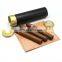 Pu Lizard leather mini Portable Travel cigar tube