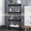 Kitchen Rack Storage Trolley Bathroom Stainless Steel Storage Rack Rolling Storage Cart With Wheel