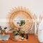 Best Seller Rattan Mirror Natural Vintage Rustic Wall Mirrors for Hallway Bathroom Living Room made in Vietnam