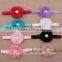 Baby ballet wholesale crystal hair accessories broad headband flower hairband MY-AC0070