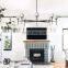 Modern Copper Tulip Glass Lampshade Chandelier Ceiling Light Fixture For Living Dining Room Bedroom Kitchen Island Foyer Lobby