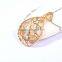 Women'S Gender Drop Water Shape Gold Plated Edge Druzy Gemstone Pendant