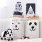Popular Heavy Kraft Paper Bag,Animal Letter Cross Paper Storage Bags,Toys Clothes Kids Wall Pocket Children Room