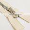 5# special zipper from China zipper factory with sivler plastic teeth