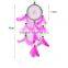 The Home Decoration Wedding Gift Dream Catcher Wooden Beads With Pink Feather Indian Dream Catcher
