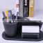 Pu Faux Leather tidy tray pen pot desk orgainser in daily needs ,hot sell brush pot multifunction PU leather pen desk organizer