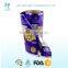 Custom food packaging film for candy bar wrapper