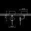 italian design modern simple metal wall lamp for bedroom