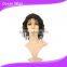 human hair lace wig, body wave, 12", natural color