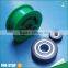 China low price high speed pu pulley sheave rollor v groove plastic pulley wheel bearing