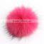 RFB002G Natural raccoon fur ball for key chain and hat New fur pom pom for shoes cap accessories