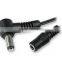UL PVC cable dc power 90 degree plug