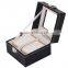 blank watch box with clear window