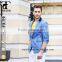 2016 High Quality New Fashion Middle Sleeve Style Blazer One Button Sky Blue Slim Fit Jacket Business Suit For Man