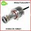 Double colors changing H10 rear fog light lamp led drl white yellow amber 10w CR EE LED Chips