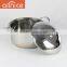 Hot sale in Africe free combination stainless steel soup pot set with steel lid and handles