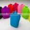 eco-friendly candy color flexible silicone comestic bag