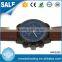 Man Current Brown Genuine Strap Japanese Quartz Movement Watches