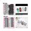 Water Transfer Nail Art Sticker Minx Manicure Decoration Styling Tools Nail Wraps Decals Plaid Design Nail Polish Sticker