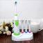 Family pack electric roating type toothbrush with 4 colors extral heads