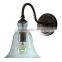 110-130V Retro Upside-down Wine Glass Style LED Wall Light With Lampshade