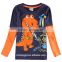 (A6501) NOVA garment wholesale design fancy cotton clothing baby boy t shirt whith printed dinosaur 3d pattern winter wear