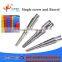 65/132 80/156 Conical Twin Screw and Barrel for Plastic Pipes/PP PE Bottle Extrusion
