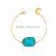 2016 Hot Selling Fashion Rough Natural Stone Bracelet Green Druzy Beads Bracelet