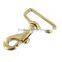 1-1/4" Natural Brass, Swivel Bolt Snap, Solid Brass, quick release snap hook