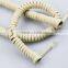 Modular 6P2C round extension telephone spiral cable