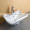 Counter Mounted White Glazed Ceramic Hand Wash Basin